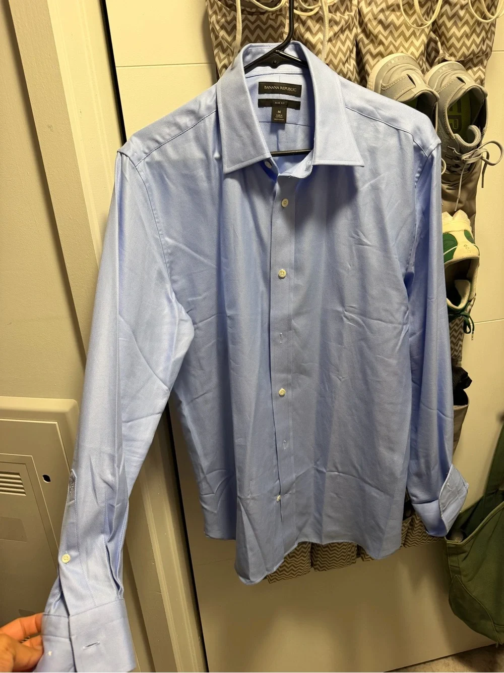 Banana Republic Slim Fit Light Blue Men's Dress Shirt